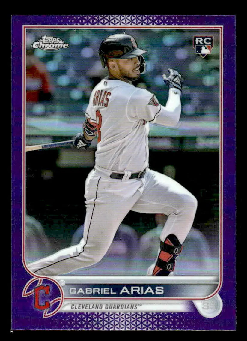 2022 Topps Chrome Update #USC131 Gabriel Arias Purple Refractor - Baseball Card Single
