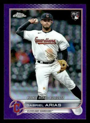2022 Topps Chrome Update #USC14 Gabriel Arias Purple Refractor - Baseball Card Single