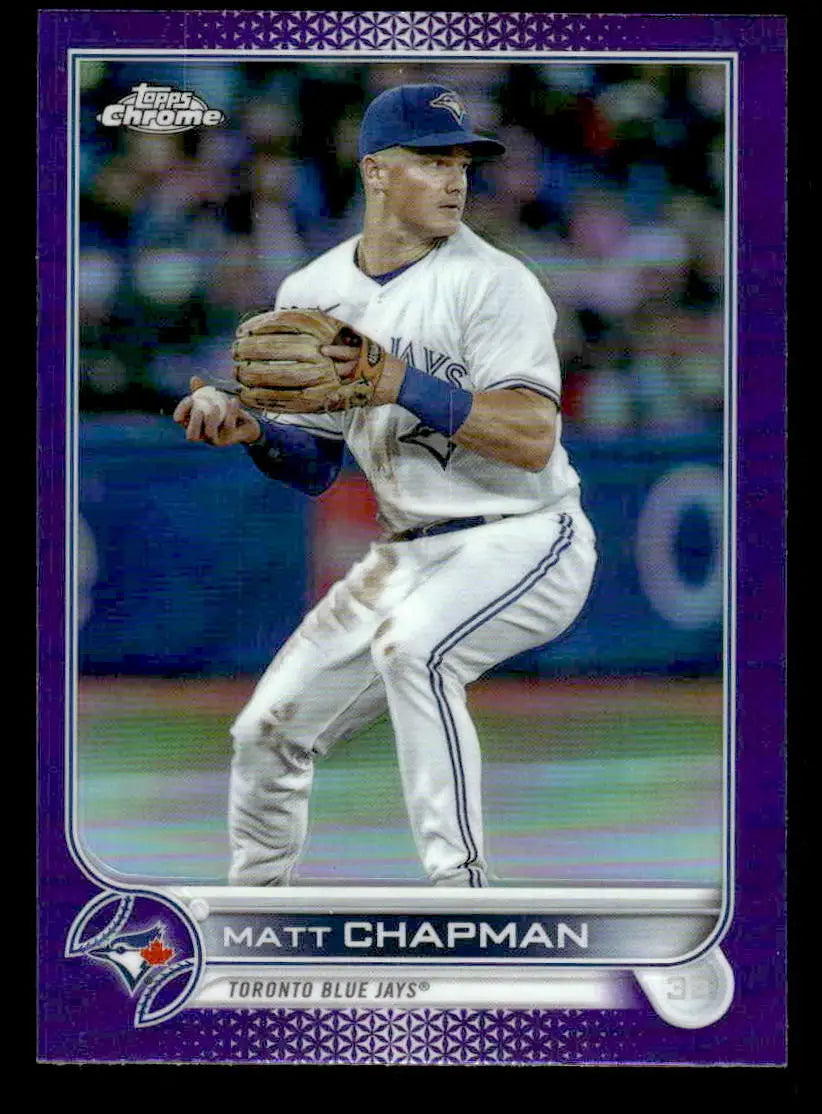 2022 Topps Chrome Update #USC15 Matt Chapman Purple Refractor - Baseball Card Single