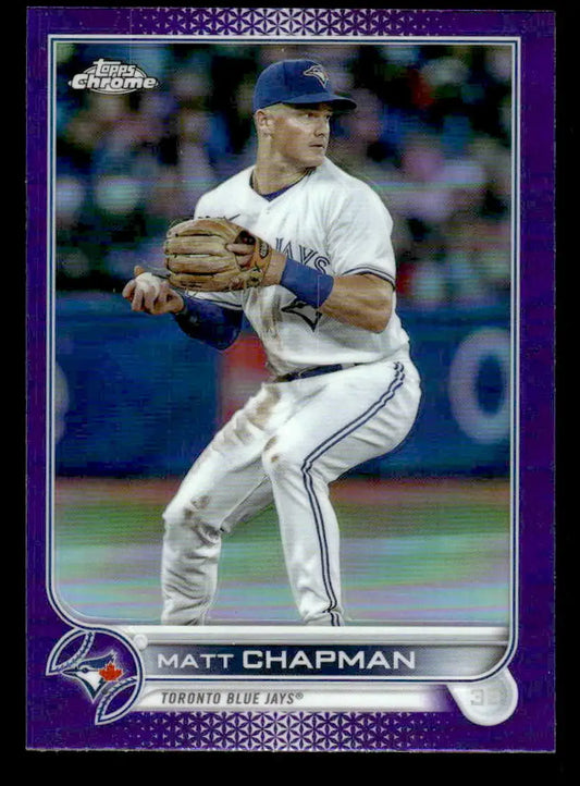 2022 Topps Chrome Update #USC15 Matt Chapman Purple Refractor - Baseball Card Single