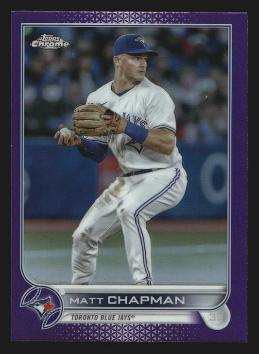 2022 Topps Chrome Update #USC15 Matt Chapman Purple Refractor Blue Jays - Baseball Card Single