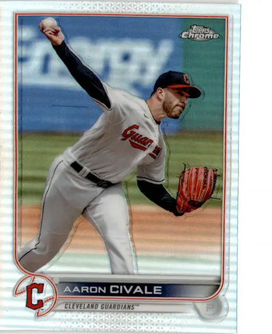 2022 Topps Chrome Update #USC160 Aaron Civale Refractor #/299 - Baseball Card Single