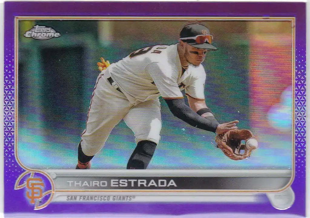 2022 Topps Chrome Update #USC18 Thaird Estrada Purple San Francisco Giants
