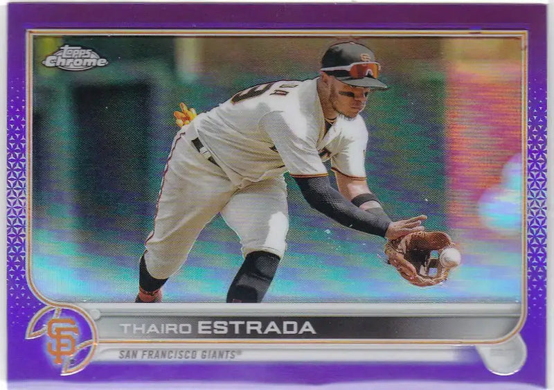 2022 Topps Chrome Update #USC18 Thaird Estrada Purple San Francisco Giants