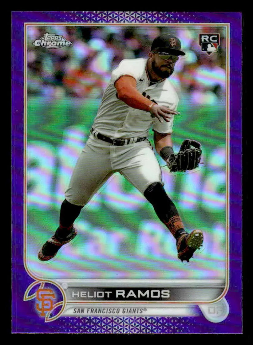2022 Topps Chrome Update #USC194 Heliot Ramos Purple Refractor - Baseball Card Single