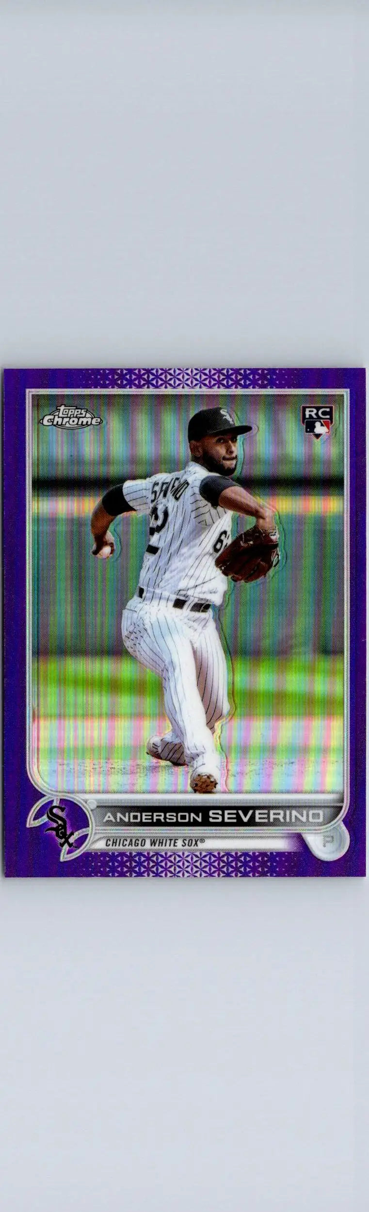 2022 Topps Chrome Update USC22 Anderson Severino Purple Refractor baseball card