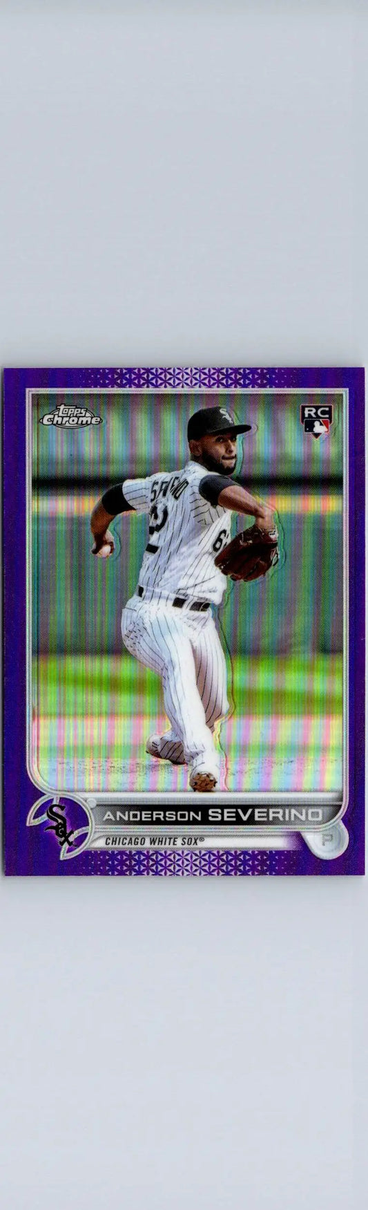 2022 Topps Chrome Update USC22 Anderson Severino Purple Refractor baseball card