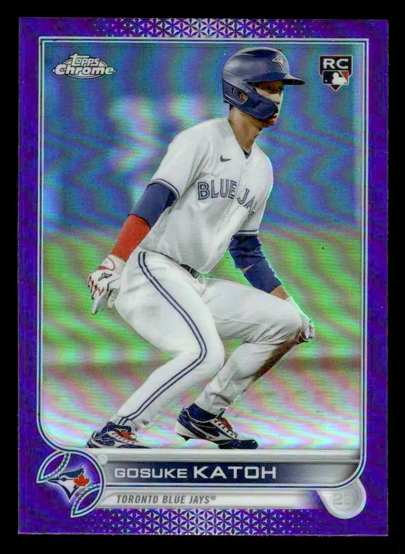 2022 Topps Chrome Update #USC42 Gosuke Katoh Purple Refractor - Baseball Card Single