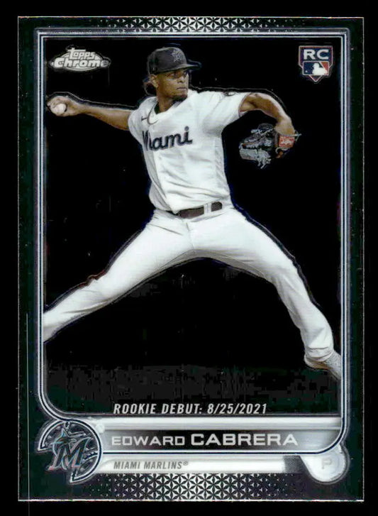 2022 Topps Chrome Update #USC87 Edward Cabrera - Baseball Card Single