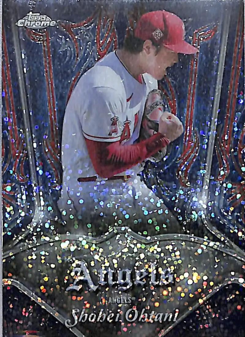 2022 Topps Chrome White Sparkel #P-1 Shohei Ohtani EX Excellent Los Angeles Angels