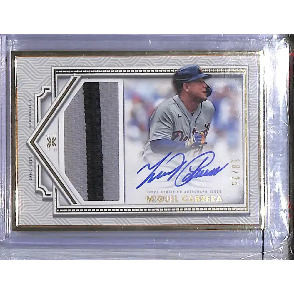 2022 Topps Definitive Collection Framed #FAC-MC Miguel Cabrera NM-MT MEM Auto 18/25 Detroit Tigers - Baseball Card