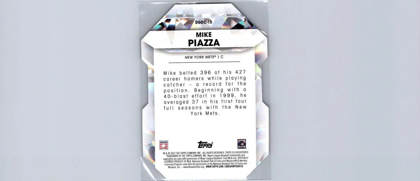 Mike Piazza baseball card from the 2022 Topps Diamond Greats collection