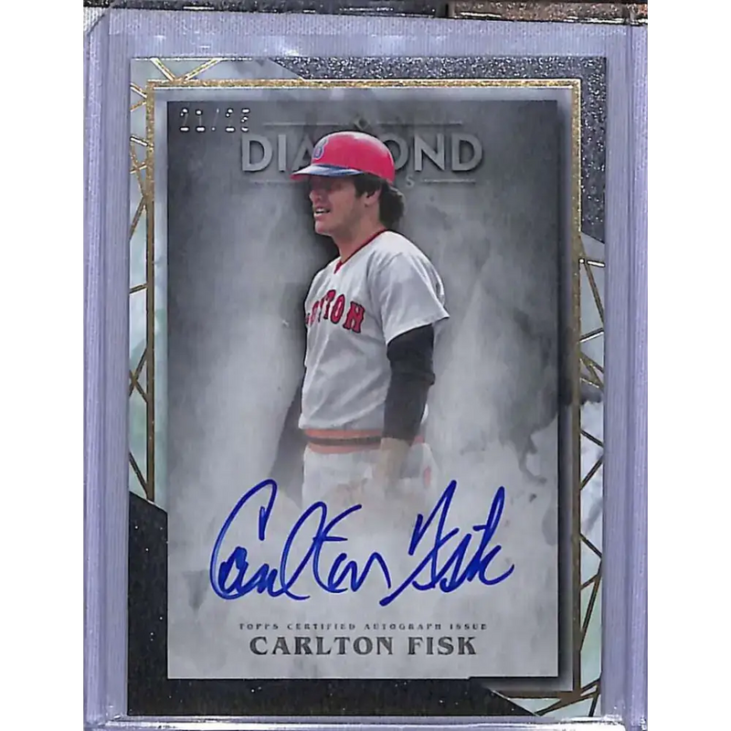 2022 Topps Diamond Icons: Autographs #AC-CF Carlton Fisk #/25 Baseball Card - Baseball Card Single