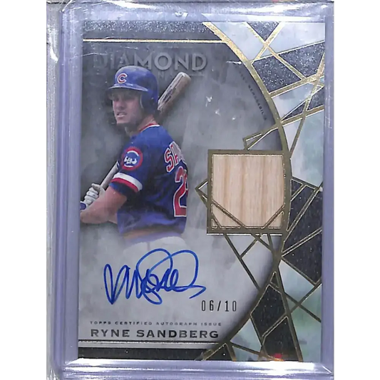 2022 Topps Diamond Icons #SPA-RS Ryne Sandberg NM-MT MEM Auto 6/10 Chicago Cubs - Baseball Card Single