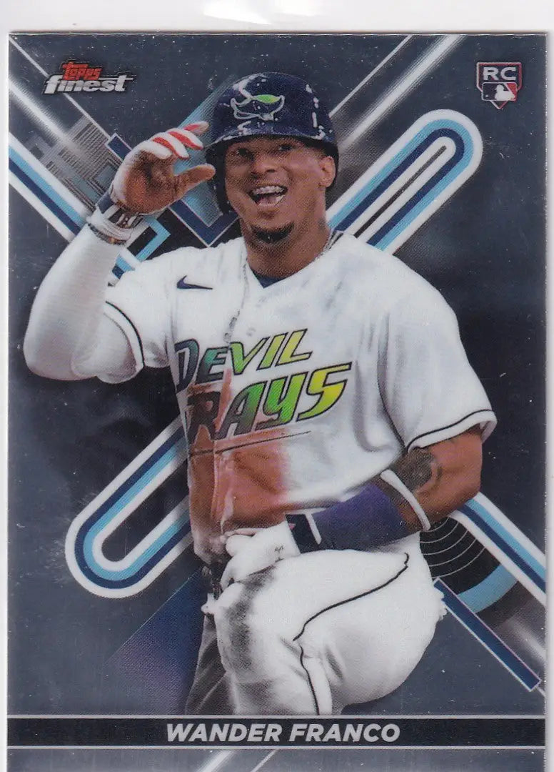2022 TOPPS FINEST #2 WANDER FRANCO- TAMPA BAY RAYS - Baseball Card Single
