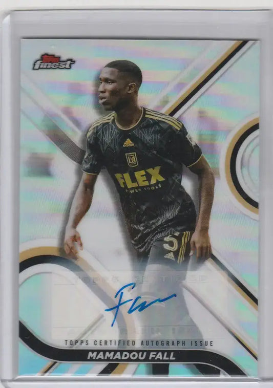 2022 Topps Finest MLS Auto Refractor #67 Mamadou Fall LAFC - Soccer Card Single