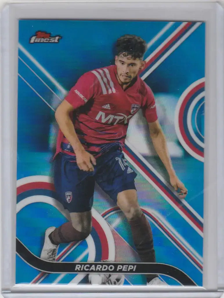 2022 Topps Finest MLS Blue Refractor #9 Ricardo Pepi FC Dallas 13/150