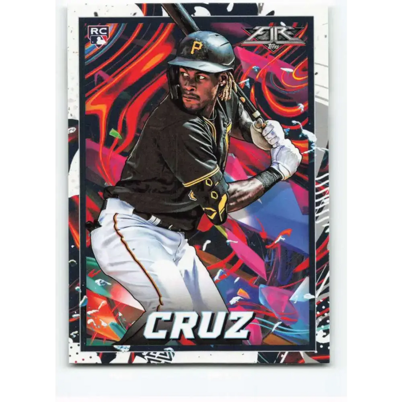 2022 Topps Fire #133 Oneil Cruz NM-MT RC Rookie Pittsburgh Pirates Baseball Card - Baseball Card Single