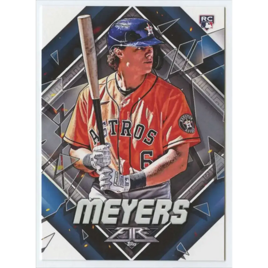 2022 Topps Fire #95 Jake Meyers NM-MT RC Rookie Houston Astros Baseball Card - Baseball Card Single
