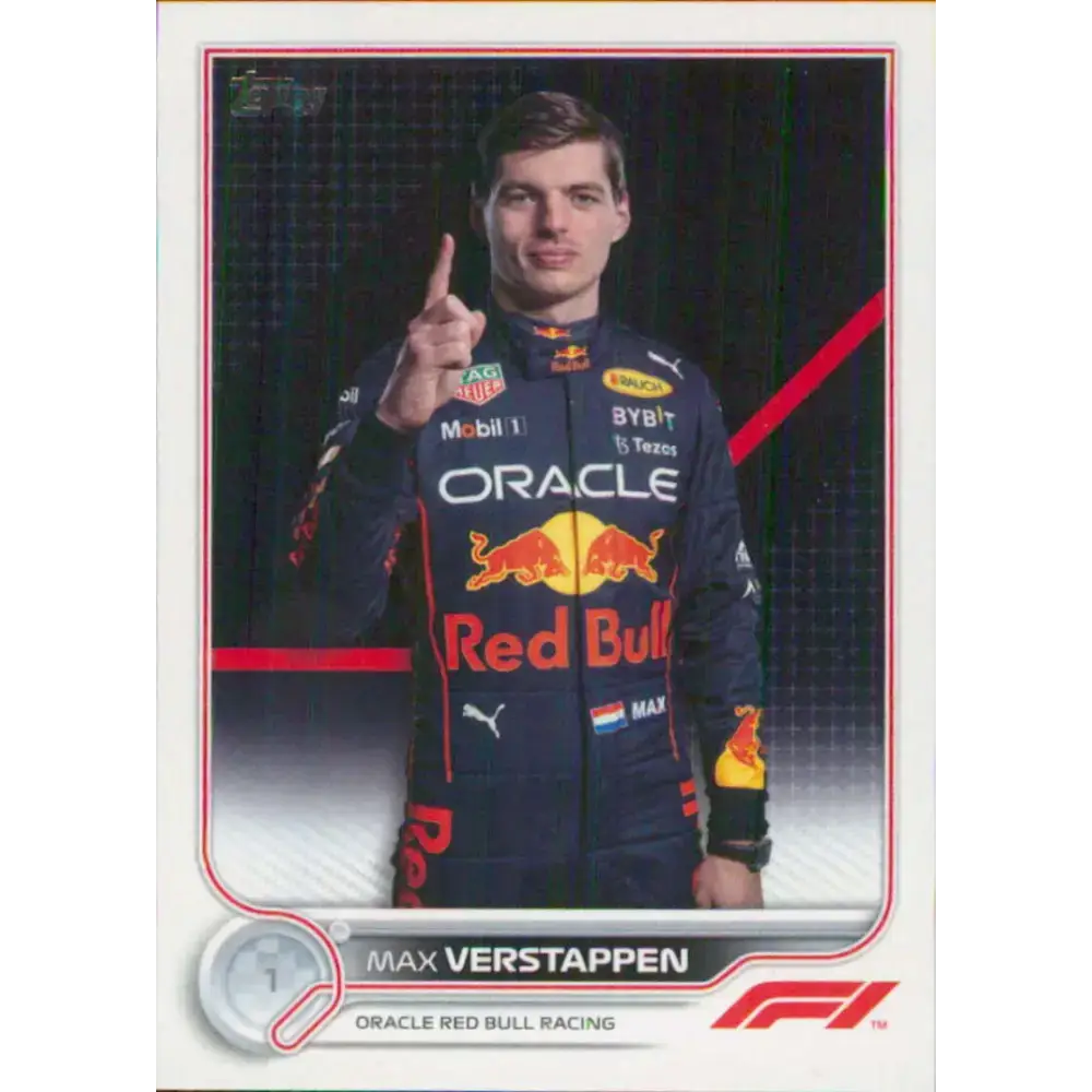 2022 Topps Formula 1 #1 Max Verstappen NM-MT Racing Card - Racing Card Single