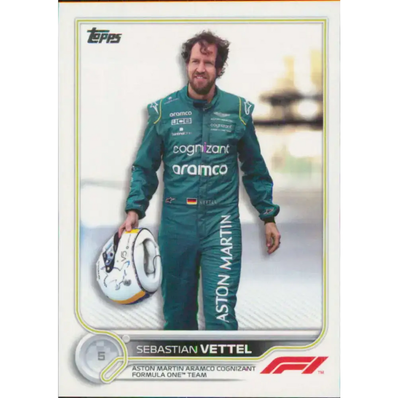 2022 Topps Formula 1 #10 Sebastian Vettel NM-MT Racing Card - Racing Card Single