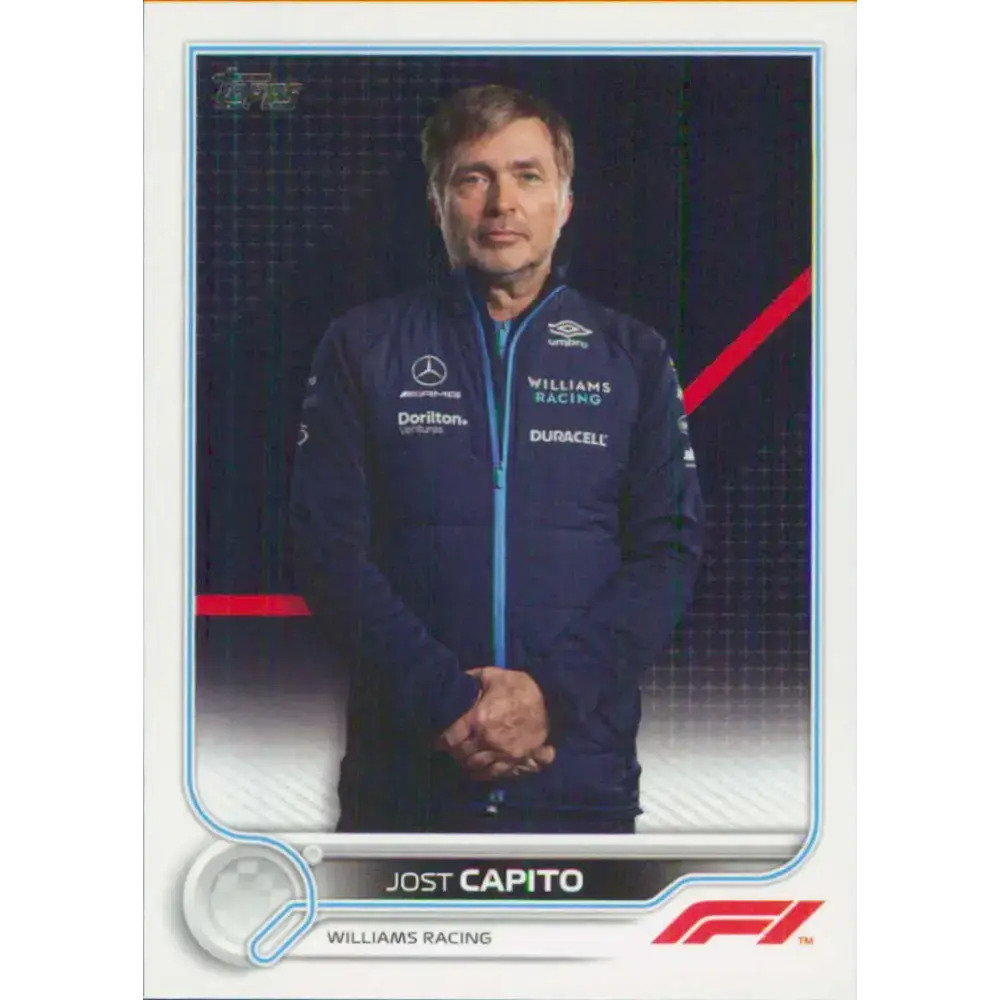 2022 Topps Formula 1 #106 Jost Capito NM-MT Racing Card - Racing Card Single