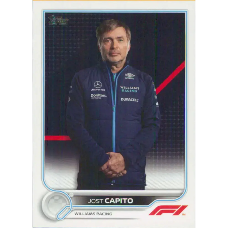 2022 Topps Formula 1 #106 Jost Capito NM-MT Racing Card - Racing Card Single