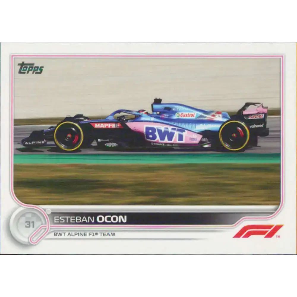 2022 Topps Formula 1 #116 Esteban Ocon NM-MT Racing Card - Racing Card Single