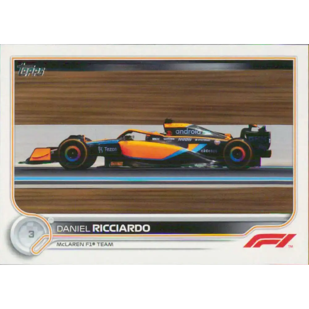 2022 Topps Formula 1 #120 Daniel Ricciardo NM-MT Racing Card - Racing Card Single