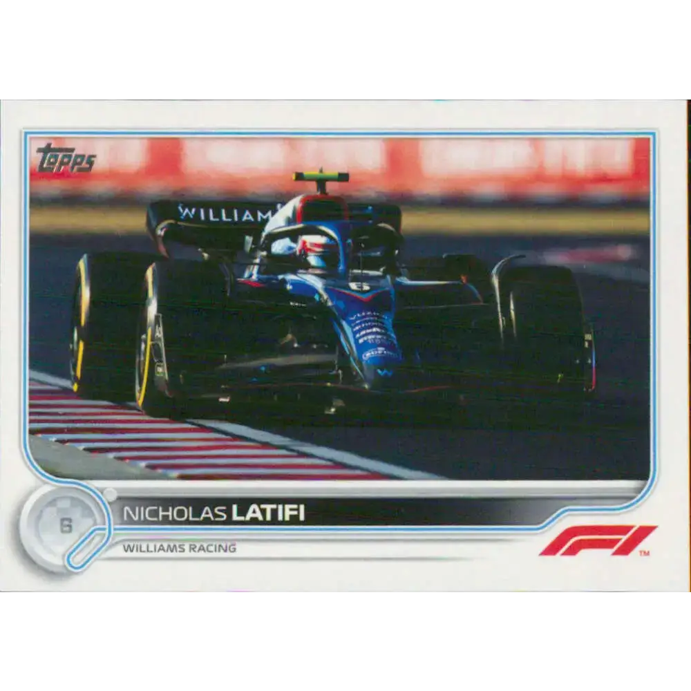 2022 Topps Formula 1 #123 Nicholas Latifi NM-MT Racing Card - Racing Card Single