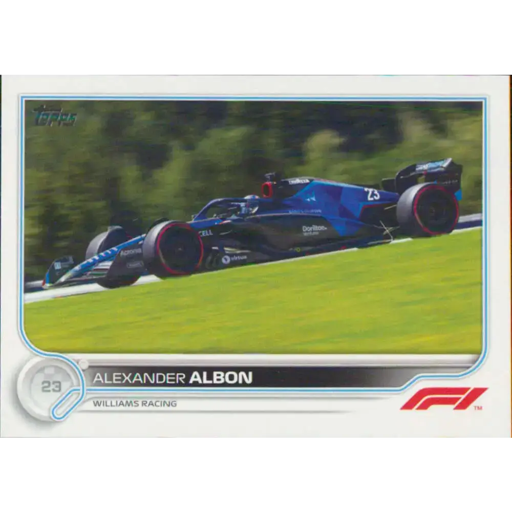 2022 Topps Formula 1 #124 Alexander Albon NM-MT Racing Card - Racing Card Single