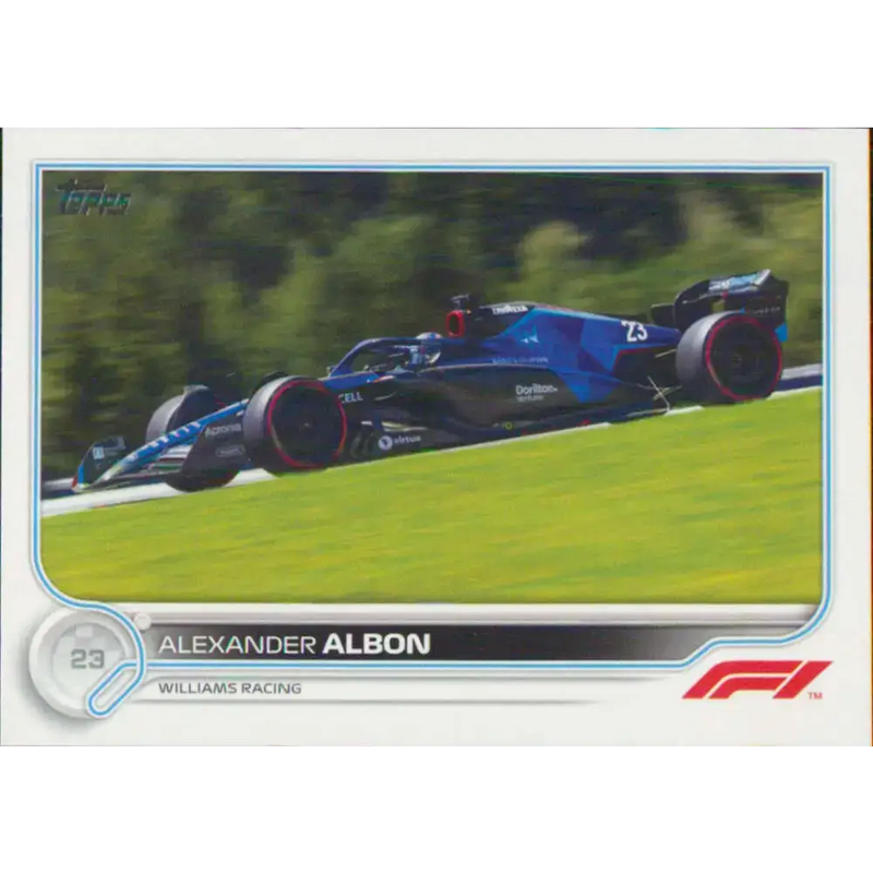 2022 Topps Formula 1 #124 Alexander Albon NM-MT Racing Card - Racing Card Single