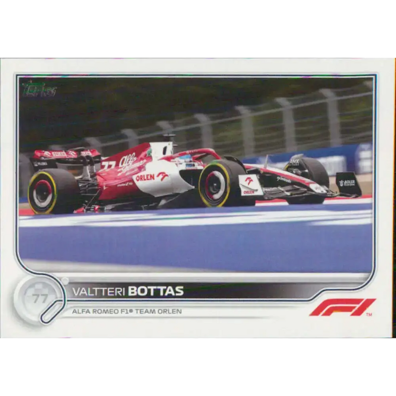 2022 Topps Formula 1 #125 Valtteri Bottas NM-MT Racing Card - Racing Card Single