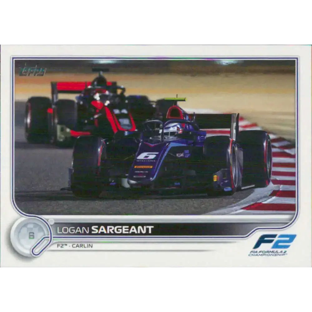 2022 Topps Formula 1 #134 Logan Sargeant NM-MT Racing Card - Racing Card Single