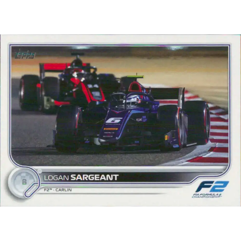 2022 Topps Formula 1 #134 Logan Sargeant NM-MT Racing Card - Racing Card Single