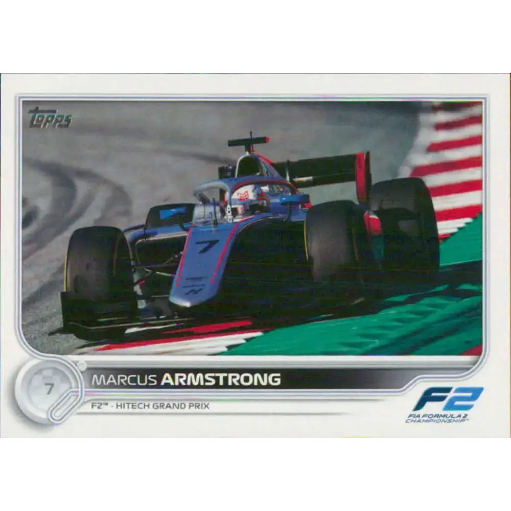 2022 Topps Formula 1 #136 Marcus Armstrong NM-MT Racing Card - Racing Card Single
