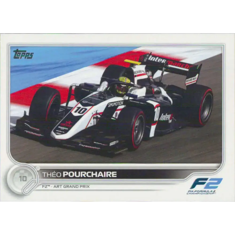 2022 Topps Formula 1 #138 Theo Pourchaire NM-MT Racing Card - Racing Card Single