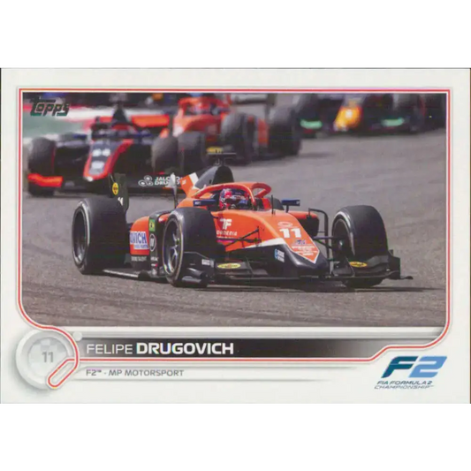 2022 Topps Formula 1 #139 Felipe Drugovich NM-MT Racing Card - Racing Card Single