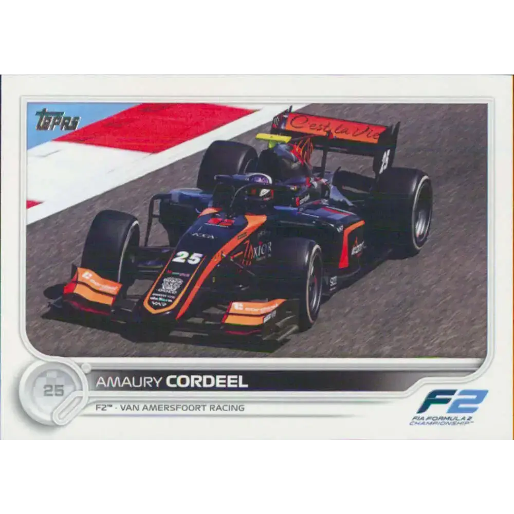 2022 Topps Formula 1 #150 Amaury Cordeel NM-MT Racing Card - Racing Card Single