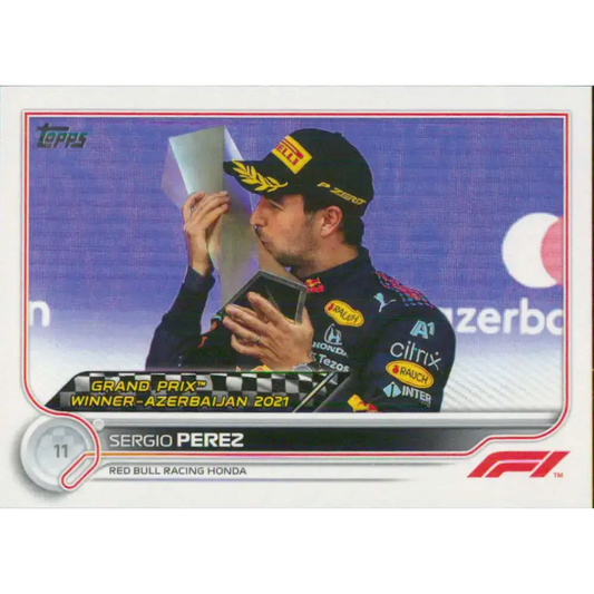 2022 Topps Formula 1 #156 Sergio Perez NM-MT Racing Card - Racing Card Single