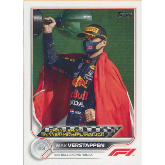 2022 Topps Formula 1 #163 Max Verstappen NM-MT Racing Card - Racing Card Single