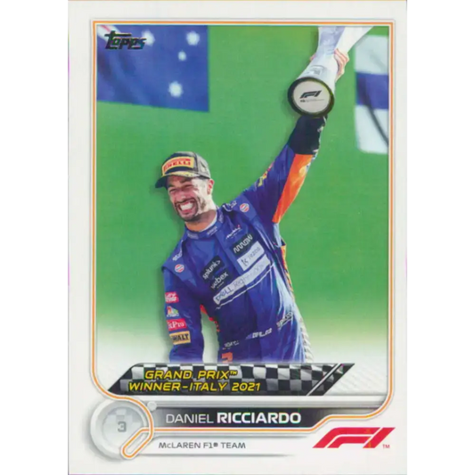 2022 Topps Formula 1 #164 Daniel Ricciardo NM-MT Racing Card - Racing Card Single