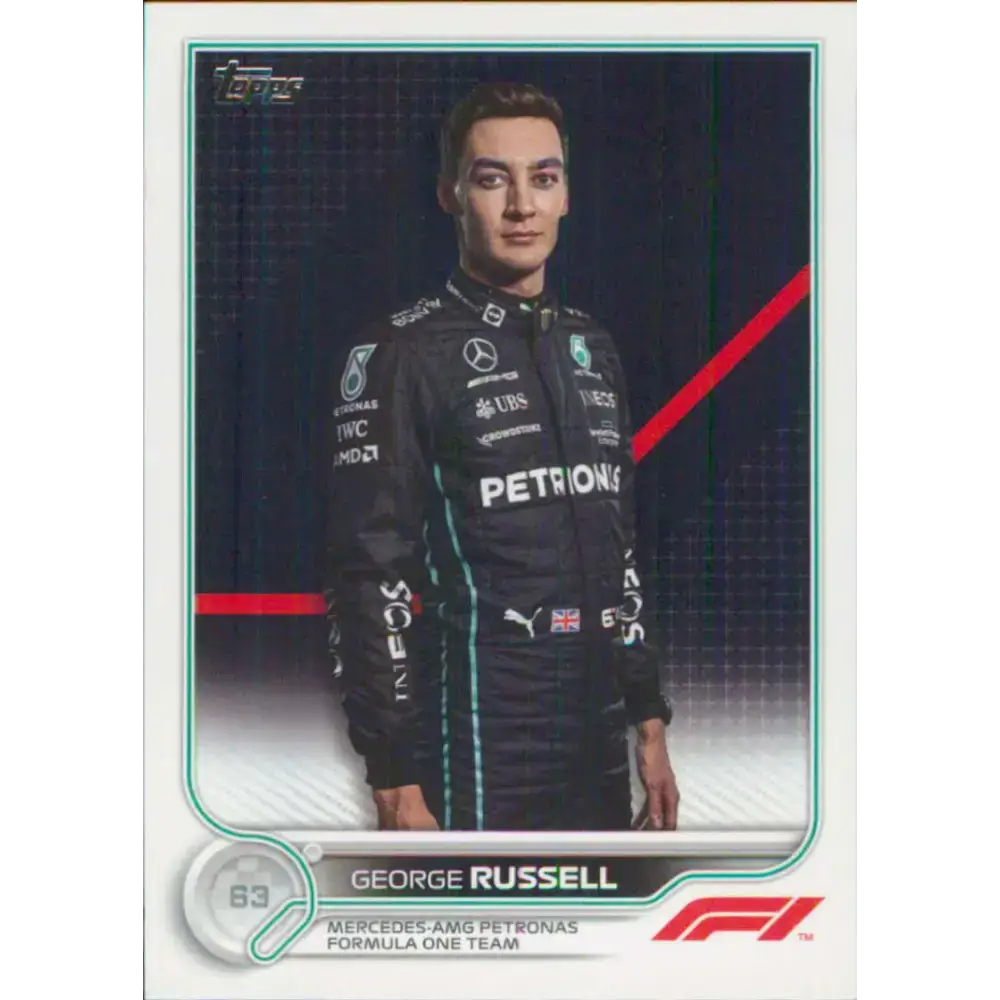 2022 Topps Formula 1 #17 George Russell NM-MT Racing Card - Racing Card Single