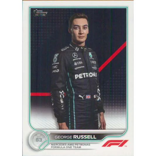2022 Topps Formula 1 #17 George Russell NM-MT Racing Card - Racing Card Single