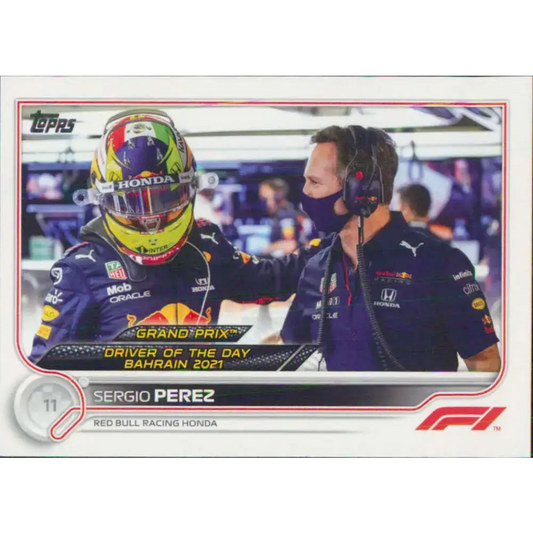 2022 Topps Formula 1 #173 Sergio Perez NM-MT Racing Card - Racing Card Single