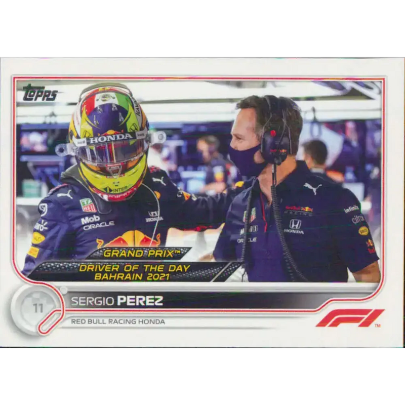 2022 Topps Formula 1 #173 Sergio Perez NM-MT Racing Card - Racing Card Single