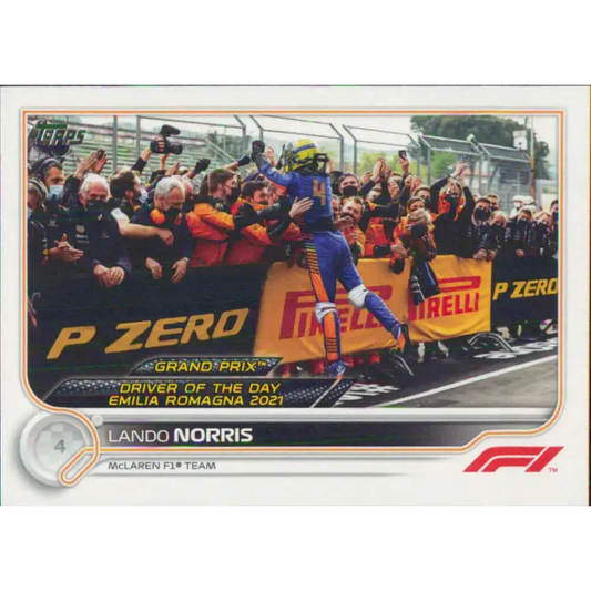 2022 Topps Formula 1 #174 Lando Norris NM-MT Racing Card - Racing Card Single