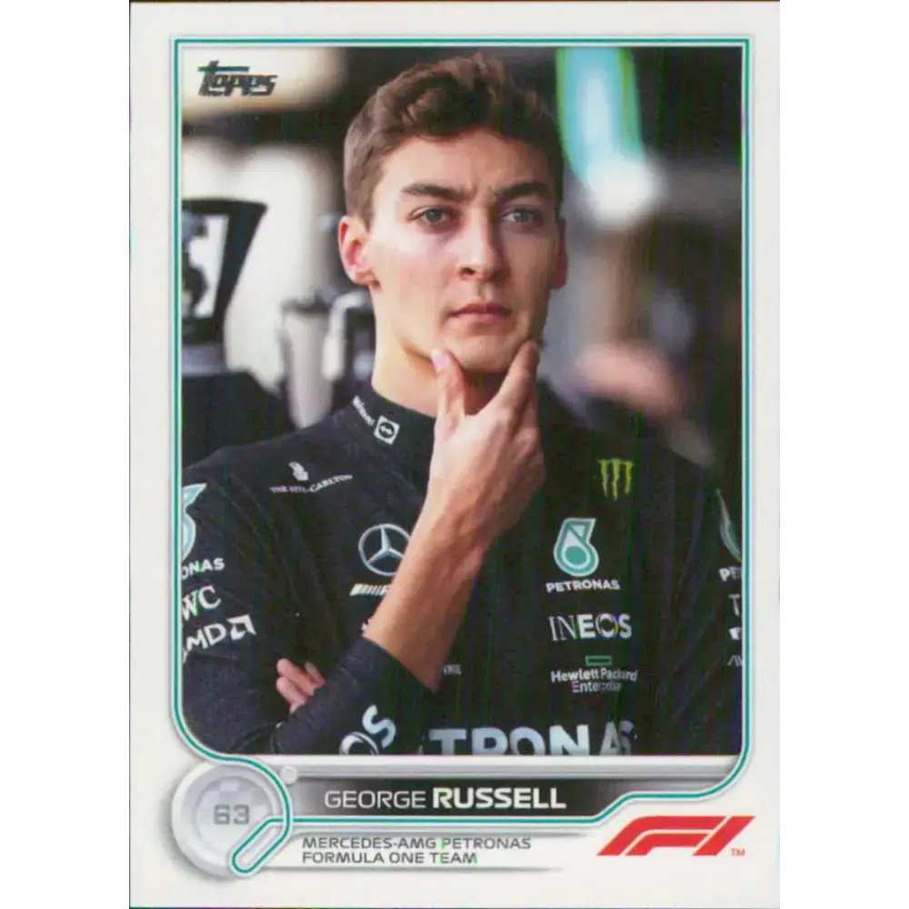 2022 Topps Formula 1 #18 George Russell NM-MT Racing Card - Racing Card Single