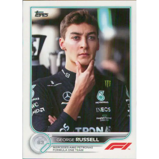 2022 Topps Formula 1 #18 George Russell NM-MT Racing Card - Racing Card Single