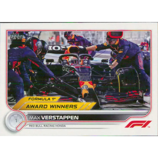 2022 Topps Formula 1 #196 Max Verstappen NM-MT Racing Card - Racing Card Single